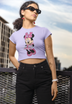 Iconic Cartoon Mouse Graphic Crop Top