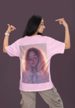 "Lost in Music" Aesthetic Anime Graphic Oversized Tee - Image 2