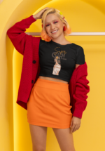 Super Girl" Graphic Crop Top & Vibrant Trio Ensemble - Image 3