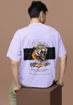Oversize Tiger Back Print T-Shirt for Men - Image 6