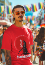 Samurai Warrior T-Shirt – “Forged by Discipline” Graphic Tee for Men | Nautanki Wear - Image 4