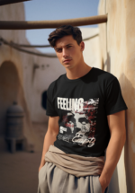 Feeling Empty Graphic Oversized T-Shirt for Men - Image 4