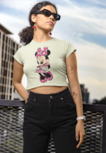 Iconic Cartoon Mouse Graphic Crop Top - Image 4