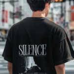 Silence Quote Oversize T-Shirt for Men