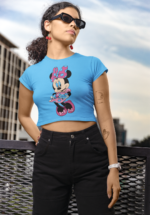 Iconic Cartoon Mouse Graphic Crop Top - Image 6