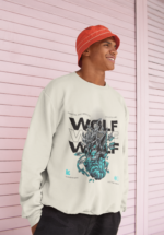 Wolf Neon Graphic Sweatshirt for Men
