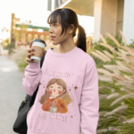 "Borcelle Cozy Coffee" Aesthetic Graphic Premium Sweatshirt