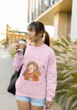 "Borcelle Cozy Coffee" Aesthetic Graphic Premium Sweatshirt