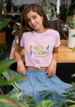 Meow Meow Graphic T-Shirt for Women - Image 2