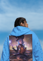 "Mystic Sorceress" Fantasy Graphic Premium Hoodie - Image 3