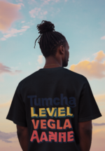 Tumcha Level Vegla Aahe Oversized T-Shirt - Image 3