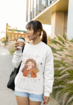 "Borcelle Cozy Coffee" Aesthetic Graphic Premium Sweatshirt - Image 3
