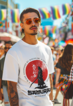 Samurai Warrior T-Shirt – “Forged by Discipline” Graphic Tee for Men | Nautanki Wear - Image 3