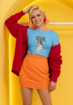 Super Girl" Graphic Crop Top & Vibrant Trio Ensemble - Image 4