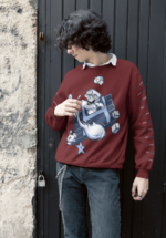 Retro Plumber Graphic Sweatshirt for Men - Image 3