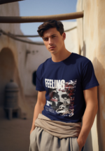 Feeling Empty Graphic Oversized T-Shirt for Men - Image 5