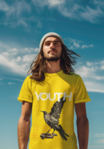 Youth Raven Graphic Oversized T-Shirt for Men - Image 4