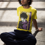 Anime Graphic Oversized T-Shirt – Streetwear Bold Character Print Tee