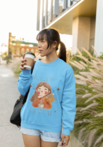 "Borcelle Cozy Coffee" Aesthetic Graphic Premium Sweatshirt - Image 5