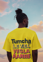 Tumcha Level Vegla Aahe Oversized T-Shirt - Image 6