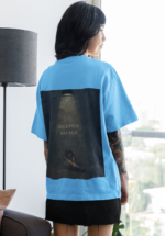 "Silence Heals" Moody Artistic Graphic Oversized Tee - Image 7