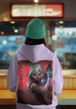 "Valorant" Jett Agent Graphic Premium Hoodie - Image 3