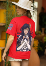 Warrior Valkyrie Anime Graphic Oversized Tee - Image 4