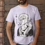 Men’s Anime Graphic T-Shirt – Minimal Streetwear Print