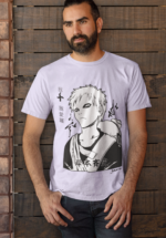 Men’s Anime Graphic T-Shirt – Minimal Streetwear Print
