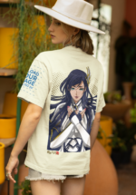 Warrior Valkyrie Anime Graphic Oversized Tee - Image 5