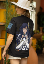 Warrior Valkyrie Anime Graphic Oversized Tee - Image 7