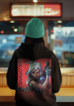 "Valorant" Jett Agent Graphic Premium Hoodie - Image 5