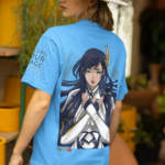 Warrior Valkyrie Anime Graphic Oversized Tee