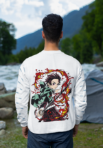 Tanjiro Anime Graphic Sweatshirt for Men