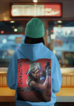 "Valorant" Jett Agent Graphic Premium Hoodie - Image 6
