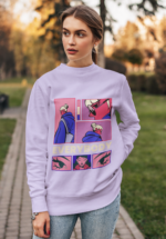 "Everybody" Comic Pop-Art Graphic Premium Sweatshirt - Image 2