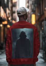 Shadow Hooded Graphic Sweatshirt for Men - Image 5