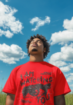 I Am Watching You Graphic Oversized T-Shirt for Men - Image 3