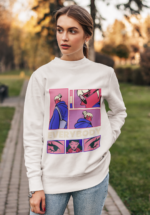 "Everybody" Comic Pop-Art Graphic Premium Sweatshirt - Image 3