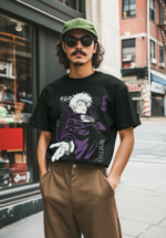 Men’s Anime Graphic T-Shirt – Bold Streetwear Print - Image 3