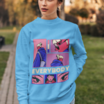 "Everybody" Comic Pop-Art Graphic Premium Sweatshirt