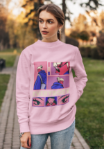 "Everybody" Comic Pop-Art Graphic Premium Sweatshirt - Image 5