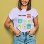 Mood of the Day Frog Graphic T-Shirt for Women