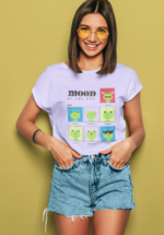 Mood of the Day Frog Graphic T-Shirt for Women