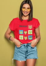 Mood of the Day Frog Graphic T-Shirt for Women - Image 3