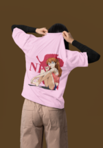 "Evangelion" Asuka Langley Aesthetic Graphic Oversized Tee - Image 2