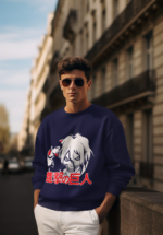 Titan Face Anime Sweatshirt for Men - Image 2