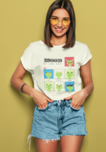 Mood of the Day Frog Graphic T-Shirt for Women - Image 4