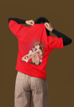 "Evangelion" Asuka Langley Aesthetic Graphic Oversized Tee - Image 4