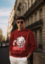 Titan Face Anime Sweatshirt for Men - Image 3